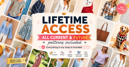600+ Sewing Patterns Bundle, Complete PDF Pattern Collection for Women Men & Kids, Dresses Tops Jackets Pants, Easy Sewing Projects