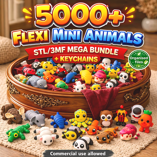 5000+ Flexi Models STL 3MF Bundle | Articulated 3D Print Collection